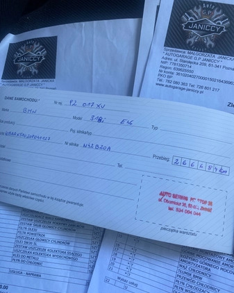 BMW Seria 3 cena 13700 przebieg: 270000, rok produkcji 2003 z Września małe 466